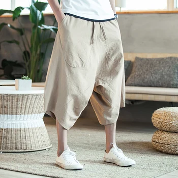 Streetwear Solidă pentru Bărbați Vintage Harem Pantaloni Streetwear Om Casual Supradimensionat pantaloni de Trening Primavara-Vara Largi Bărbați Pantaloni Largi Picior