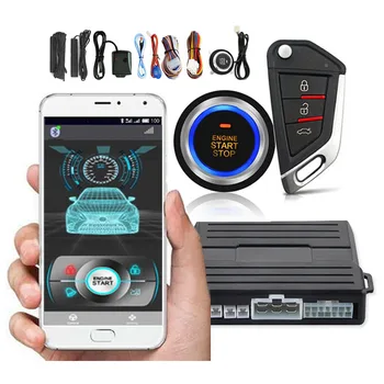 Telefonul de la Distanță Start kit pentru Alarma Auto Cu pornire automată a Motorului Oprire Pornire de Aprindere Buton ESP inchidere centralizata Automata Keyless Entry
