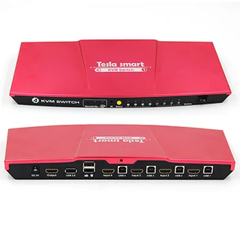 TESmart Noul Smart 4K 4-Port HDMI Switch KVM cu USB2.0 Semnale IR