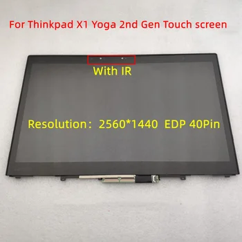 Thinkpad X1 Yoga Ecran 01AY913 B140QAN01.3 LP140QH1-SPE1 SPE3 WQHD Ecran Tactil Digitizer Pentru Lenovo X1 Yoga 2nd Gen