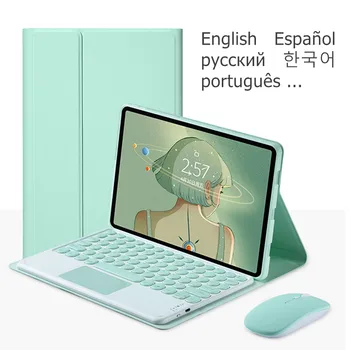 Touchpad-ul rusă spaniolă, coreeană Caz de Tastatură pentru Lenovo Tab M10 HD Plus 10.3 Inch TB-X606F X606X Tableta Caz Trackpad Tastatura