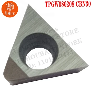 TPGW080208 CBN30 TPGW 080208 Aliaj de Aluminiu Insertii End Mill Unelte CNC Carbură de Strung instrument de tăiere mecanică metal strung