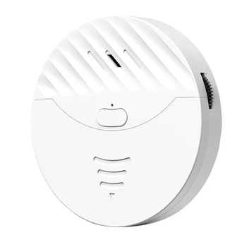 Tuya WiFi Inteligent de Alarmă Ușă și Fereastră Senzor de Vibrații de Securitate Alertă de Protecție Funcționează cu Alexa, Viața Inteligentă(Alb)