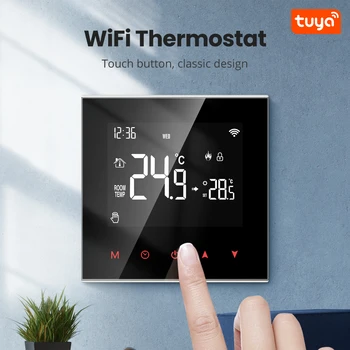 Tuya WiFi Inteligent Termostat Controler de Temperatura pentru Incalzire in pardoseala Electrica,Apa/Gaze Cazan Vocea Lucra pentru Google Acasa