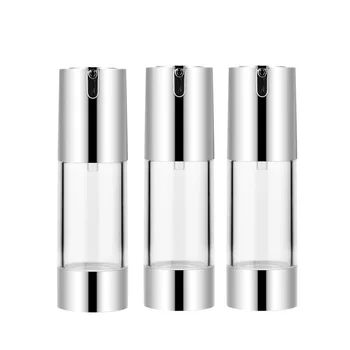 U Vacuum Formă de Sticle de Lux 20 ml 30 ml 50 ml Alb, Gol Clar din Plastic Argintiu Lotiune Esența Emulsie Cosmetice Airless Sticla