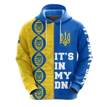 Ucrainean Barbati Camuflaj Hanorace Militare Brigada Stil Jachete Veteranii Armatei Pavilion Haine Supradimensionate Harajuku Topuri cu Maneci Lungi