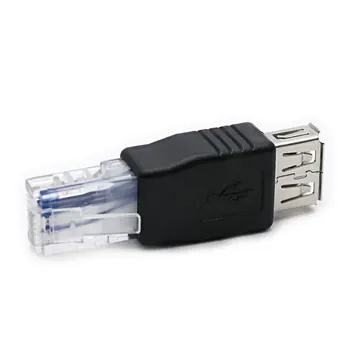 USB pentru Rețea LAN Adapter Biroul Hotel Portabil aparat de Fotografiat Internet Converter Cyrstal Cap de Conversie Conector Transverter