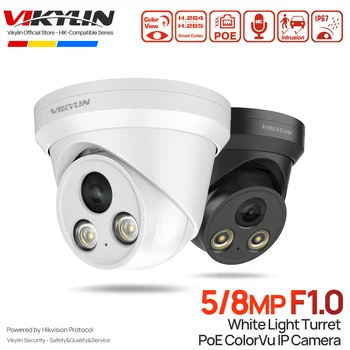 VIKYLIN 8MP 4K Camera IP PoE Foisor Plin de Culoare 5MP 2K de Supraveghere Video de Interior IPC HIK-Compatibil CCTV pentru HIK NVR Plug&Play