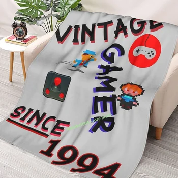 Vintage Gamer Din 1994 Arunca Pătură Sherpa Pătură 3D imprimate canapea dormitor decorative pătură copii adulți cadou de Crăciun