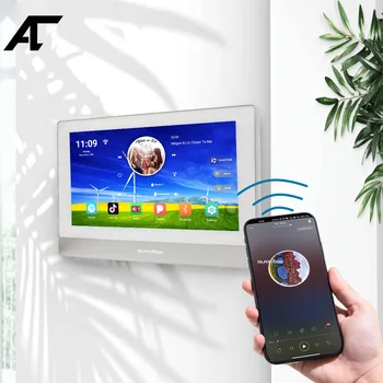WiFi Bluetooth Ecran Tactil de 7 inch de Perete Amplificator Android 8 Canale*20W Yamaha Amp Stereo Home Theater Sistem de Sunet de Muzică Panou
