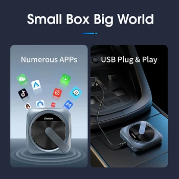 Wireless CarPlay, Android Auto Adaptor Caseta de TV Pentru Toyota Mazda 3 6 Honda Masina ford cutie accesorii pentru Netflix, YouTube 2023