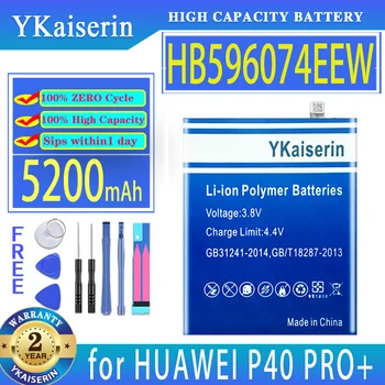 YKaiserin 5200mAh Baterie de schimb HB596074EEW pentru HUAWEI P40 PRO+ P40PRO Telefon Mobil Batteria