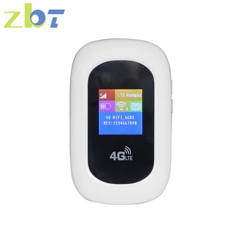 ZBT Mini 4G Router WiFi Sim Card Portabil Deblocare Modem Dongle 150Mbps Hotspot Wi-Fi Display LCD cu Baterie pentru 10 Dispozitiv Utilizator