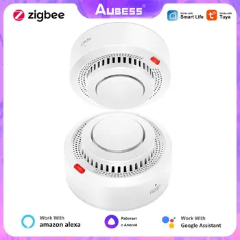 ZigBee/WiFi Detector De Fum Tuya Casa Inteligentă De Protecție De Securitate Sistem De Alarmă De Incendiu Pentru Viața Inteligentă De Start Google Asistent