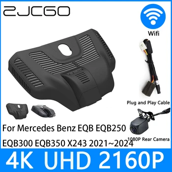 ZJCGO Dash Cam UHD 4K 2160P Car Video Recorder DVR Viziune de Noapte pentru Mercedes Benz EQB EQB250 EQB300 EQB350 X243 2021~2024