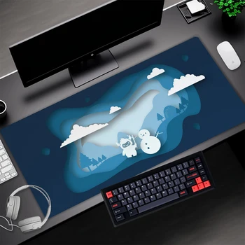 Albastru Rogojini Mouse-ul Deskpad Mousepad Xxl Kawaii Masa de joc Tampoane Mausped Calculator Personalizat Maudpad 90x40 Mausoad Pad 1000x500mm